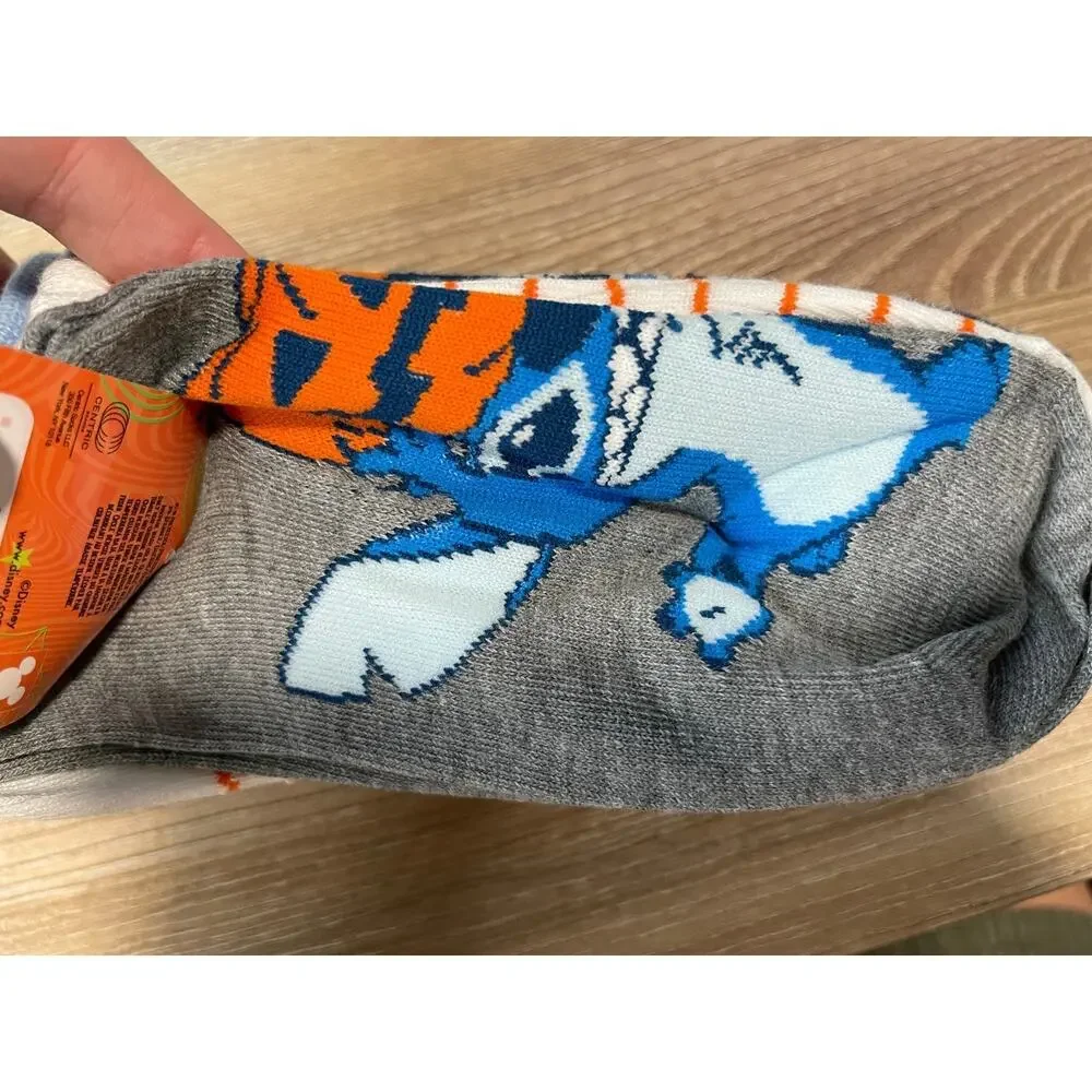 Disney Lilo & Stitch Halloween 9 Pairs No Show Socks Size 4-10 NEW Assorted